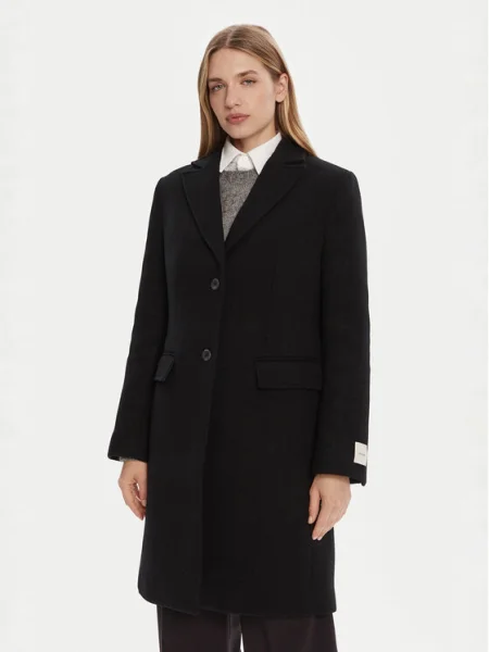 Calvin Klein Palton de lână negru