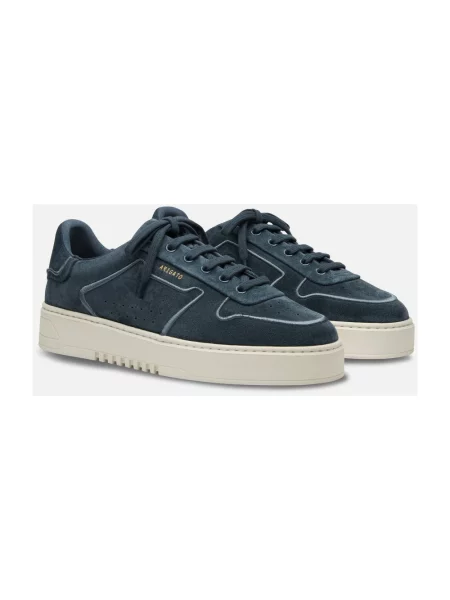 Haftowane sneakersy Axel Arigato skórzane niebieskie