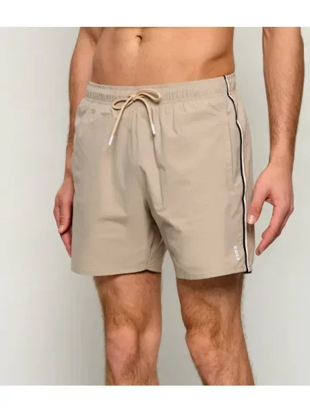 BOSS pantaloni scurți de baie bărbați Iconic bej