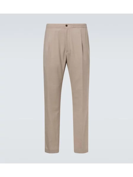 Pantaloni chino Dunhill de lână gri