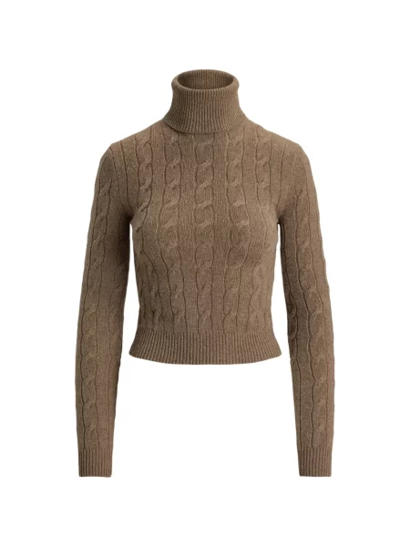 Pulover Ralph Lauren Collection din cașmir maro