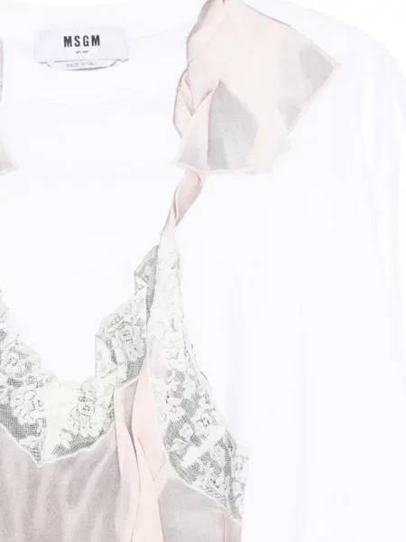 Scurt tricou Msgm alb