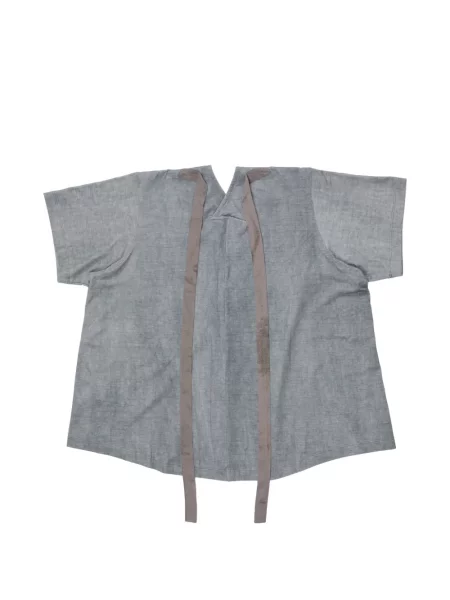 Tricou Ziggy Chen cu decolteu în V cu bretele gri