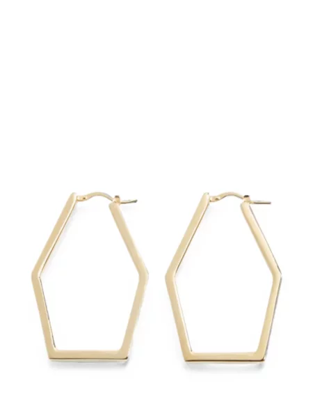Cercei La Doublej cu imprimeu geometric