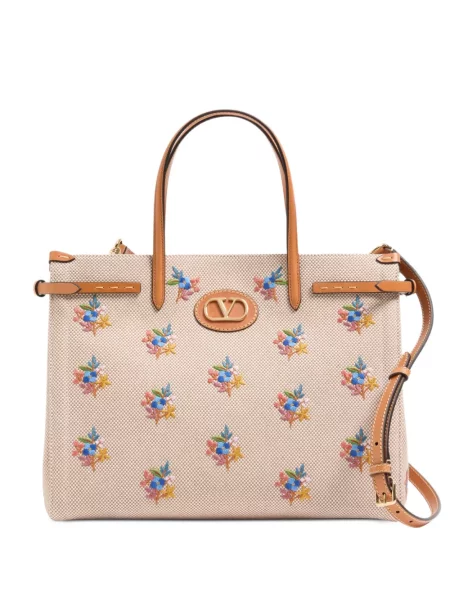 Hímzett vászon shopper táska Valentino Garavani