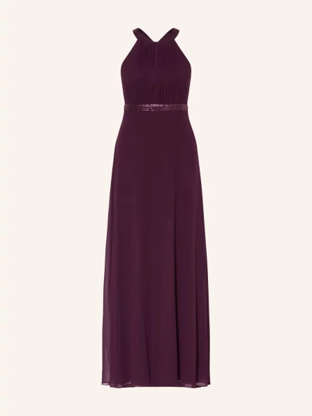 Vm Vera Mont Sukienka Wieczorowa Z Ozdobnymi Kamykami lila niebieska