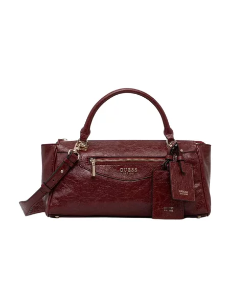 Guess Torebka Antonia ciemny czerwony