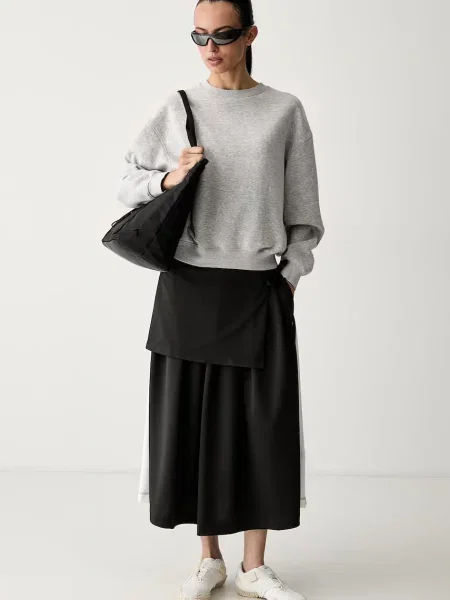 Puma fustă evazată T7 Midi negru