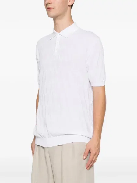 Tricou polo Jeordie's alb