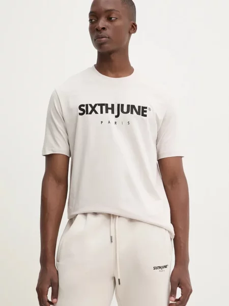 Тениска Sixth June с апликация бежово