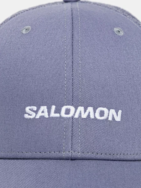 Salomon czapka z daszkiem z nadrukiem niebieski