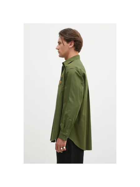 Undercover koszula Shirt relaxed z kołnierzykiem klasycznym zielony