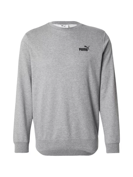 PUMA Športna majica Essentials No. 1 pegasto siva črna