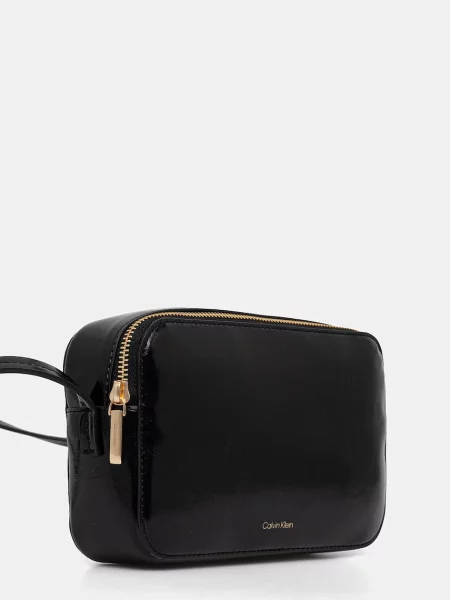 Calvin Klein Geantă Foil Logo Glossy  negru