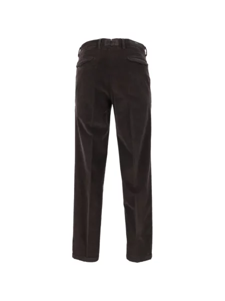 Pantaloni chino Briglia 1949 de catifea cord maro