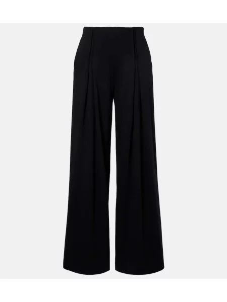 Pantaloni Max Mara de lână negru