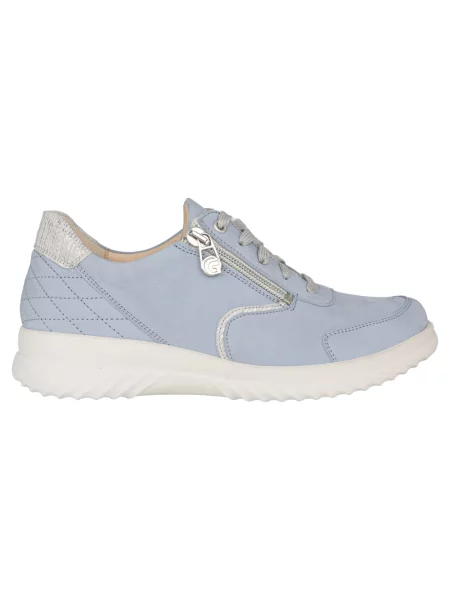 Sneakersy Ganter sznurowane koronkowe niebieskie