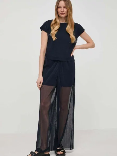 Majica Armani Exchange mornarsko modra
