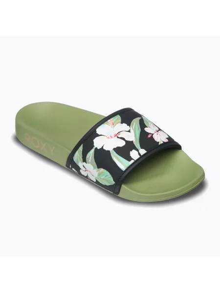 Șlapi pentru femei ROXY Slippy IV oil green verde
