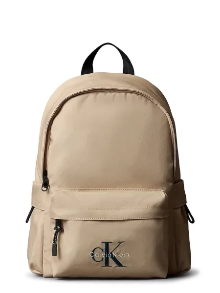 Nahrbtnik Calvin Klein Jeans Solid Monologo Backpack bež