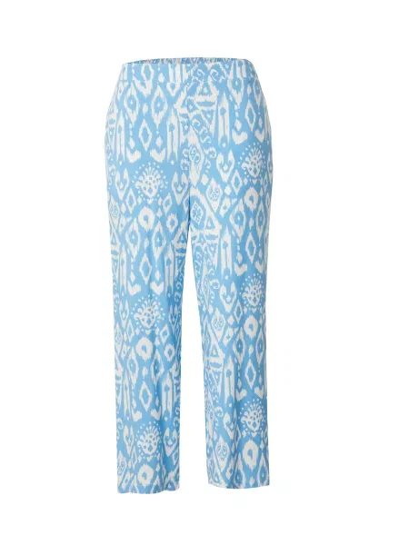 ONLY Carmakoma Pantaloni CARMARRAKESH azuriu alb
