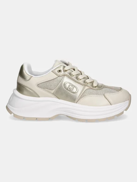 Sneakersy Liu Jo skórzane żółte