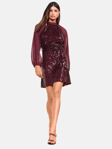 Friends Like These Rochie burgundy roșu