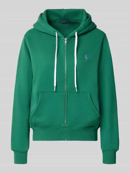 Bluza rozpinana o kroju regular fit z mieszanki bawełny Polo Ralph Lauren zielona