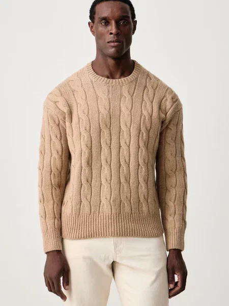 Polo Ralph Lauren pulover pentru bărbați din lână maro