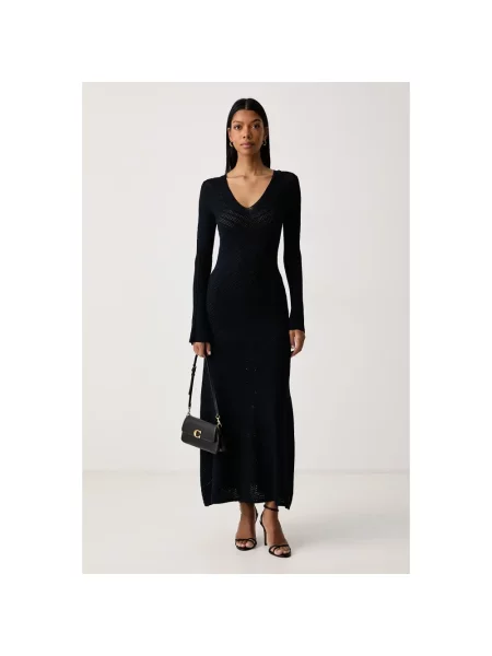Sukienka maxi Twinset niebieska