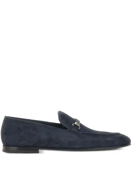 Szarvasbőr fonott loafer Barrett kék