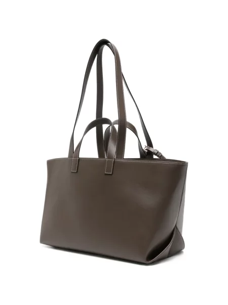 Bőr shopper táska A.p.c. barna
