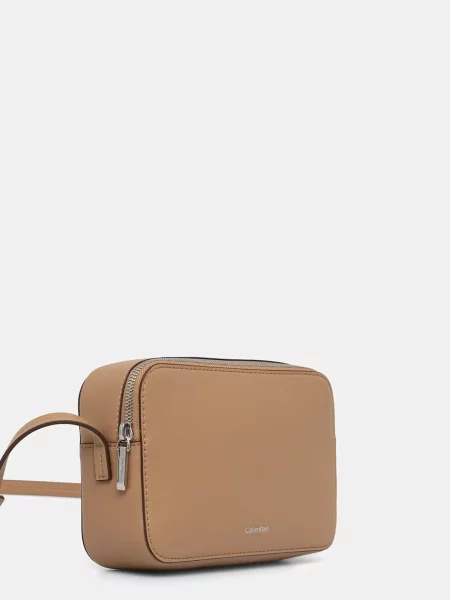 Calvin Klein crossbody kabelka dámska z imitácie kože béžová