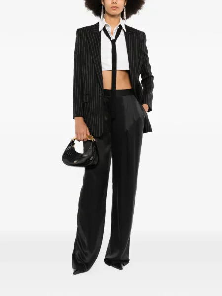 Pantaloni Tom Ford de mătase negru
