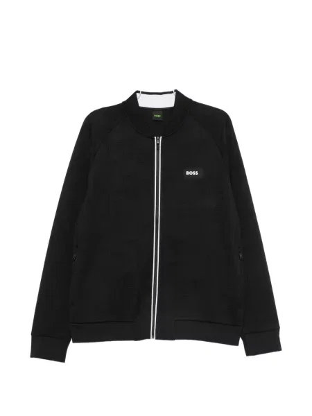 Pulover Boss cu imprimeu geometric negru