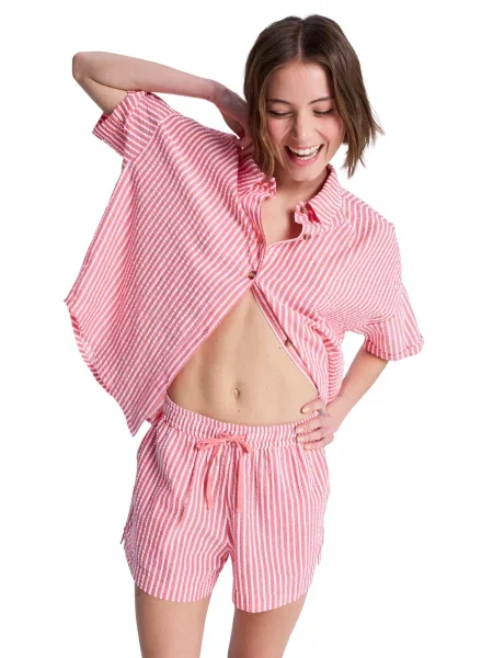 ROXY Hlače Lekeitio roza bijela