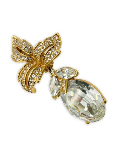 Cercei Jennifer Gibson Jewellery de cristal auriu