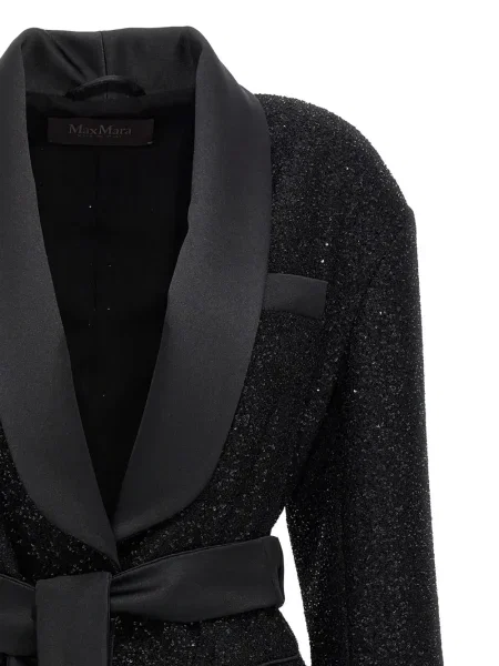 Sacou Max Mara cu paiete negru