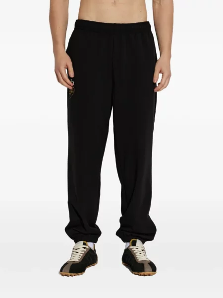 Pantaloni Lacoste alergare negru