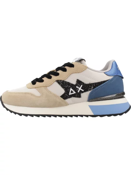 Sneakersy Sun68 skórzane z logo