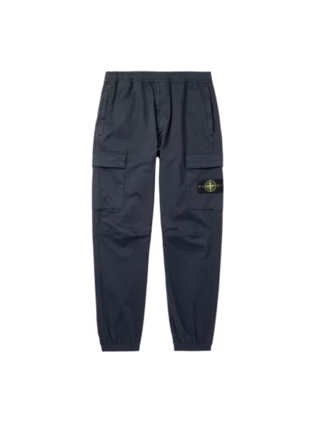 Spodnie cargo Stone Island z kamieniami niebieskie