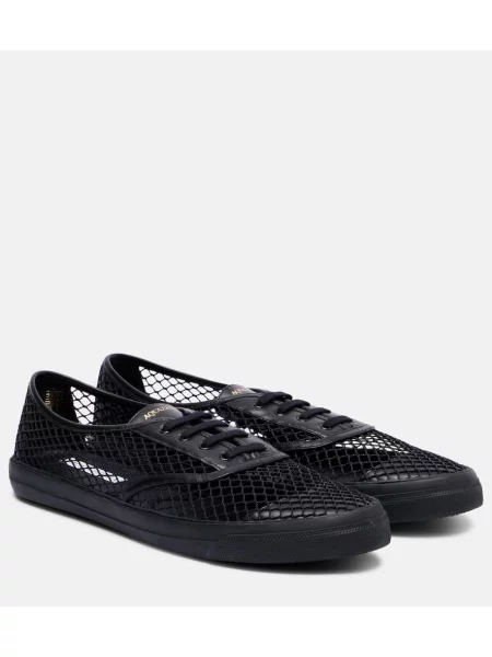 Sneakerși Aquazzura din piele negru