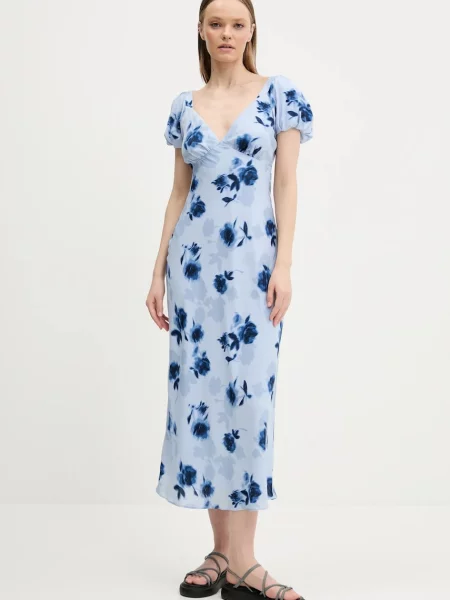 Abercrombie & Fitch rochie midi drept albastru