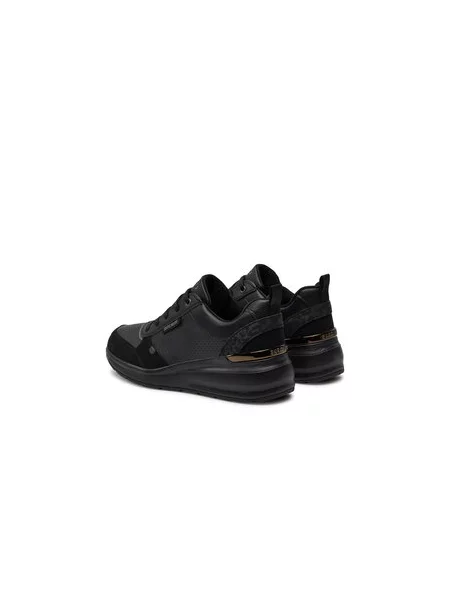 Pöttyös félcipő Skechers fekete