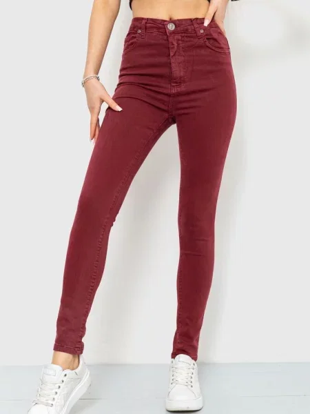 Скіні джинси Ager бордовий