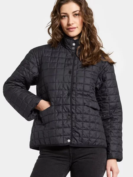 Didriksons geacă negru de tranziție alba