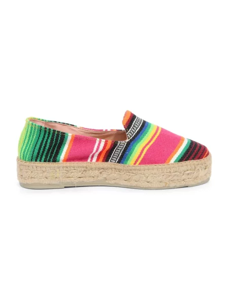 Espadryle Manebi w paski z paskiem