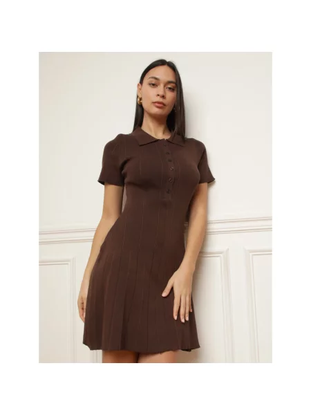 Haljina La Modeuse smeđa