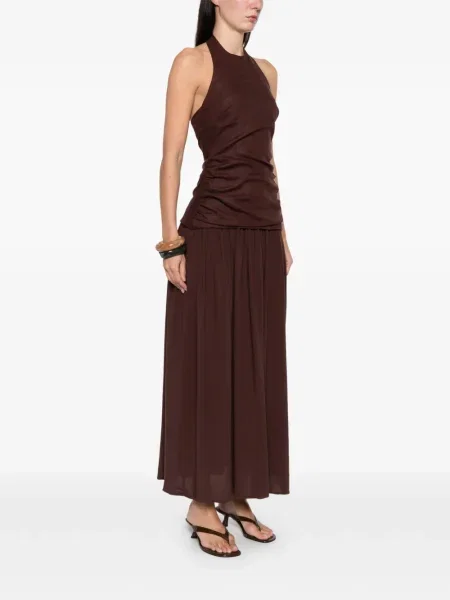 Rochie Faithfull The Brand de costum maro