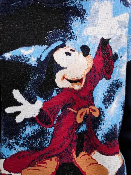 Кофта Desigual FANTASY MICKEY візерунок синій